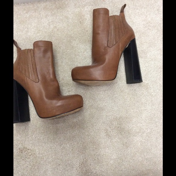 Alexander Wang leather camel colored booties- - Picture 2 of 4