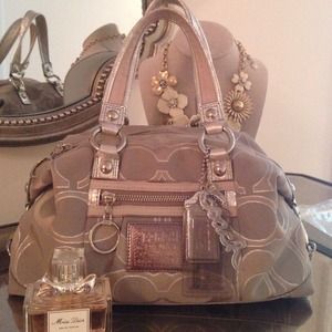 Coach Poppy Signature Sateen Satchel