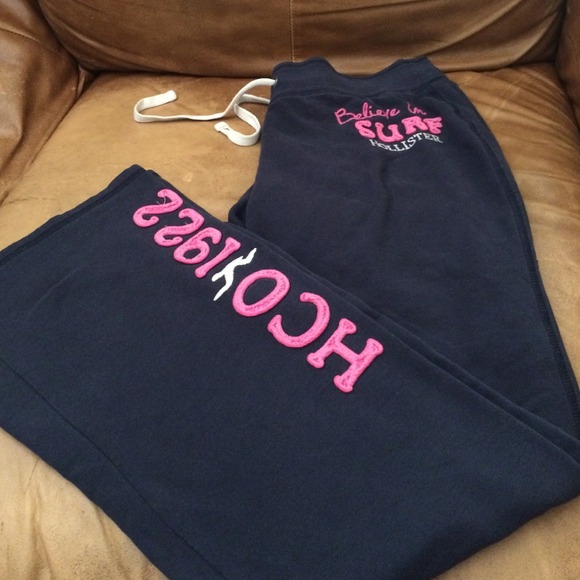 Blue hollister sweatpants.