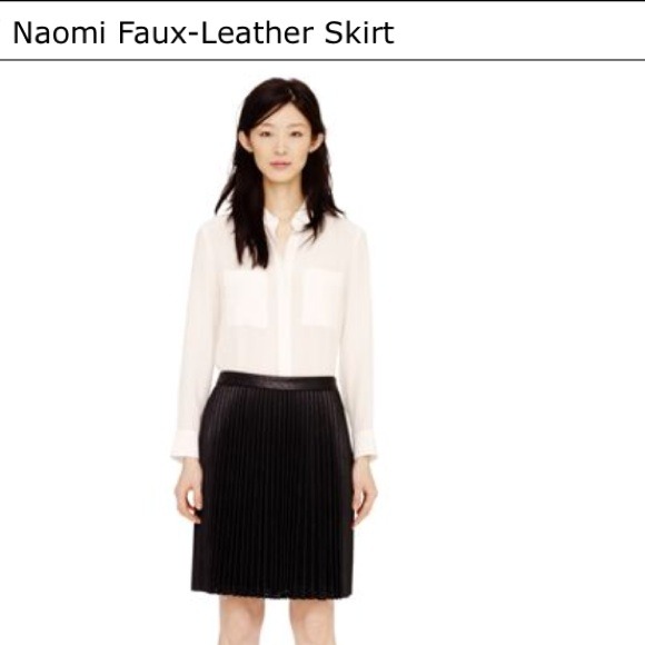 Club Monaco naomi leather skirt