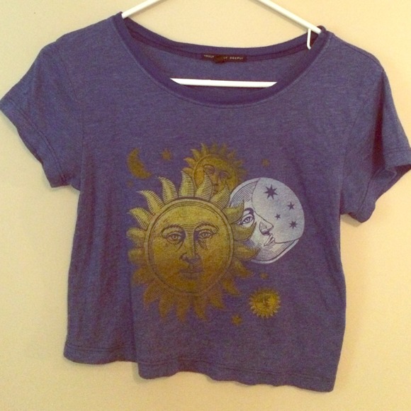 Beautiful H&M sun and moon crop top