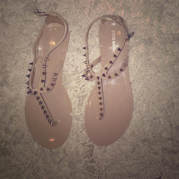 Steve Madden Spike Sandals Nude
