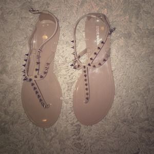 Steve Madden Spike Sandals Nude