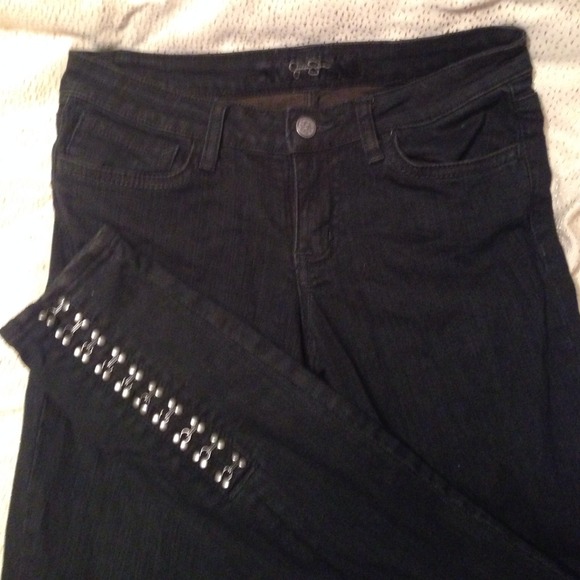 Edgy black Jessica Simpson skinnies!