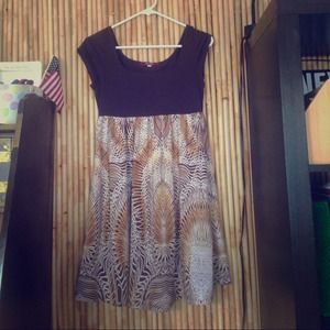 Brown tee shirt dress