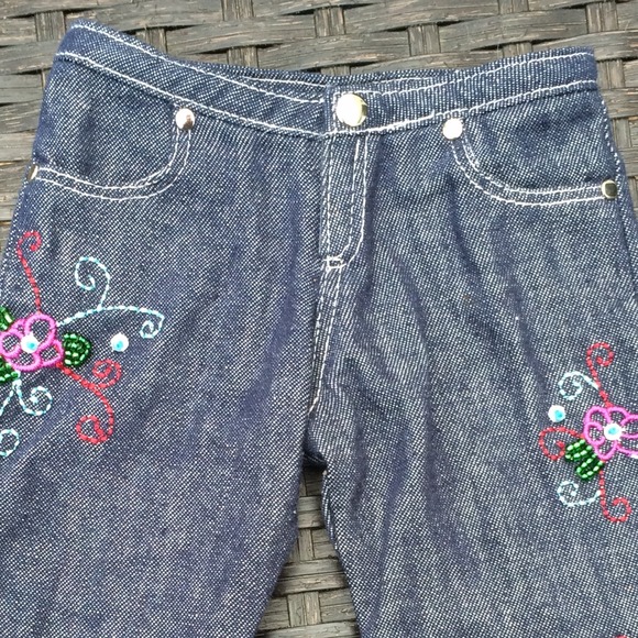 American Girl Doll Embroidered Jeans. NWOT - Picture 2 of 4