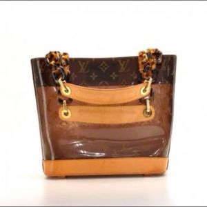 Louis Vuitton Vinyl Sac Ambre PM Monogram Hand Bag