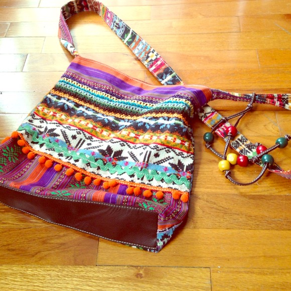 Over the shoulder hippie bag