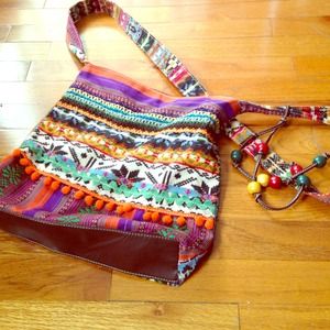 Over the shoulder hippie bag