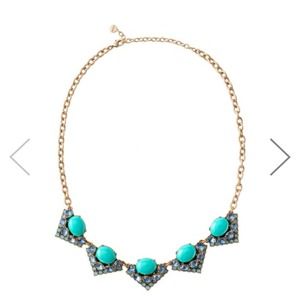 Stella & Dot Rory Necklace Blue/Gold