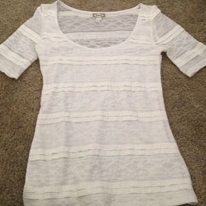 White Lacey Top