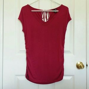 SOLD - H&M Red Tie Back Top