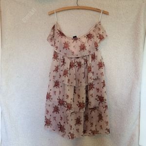 Cute strapless western ruffle dress