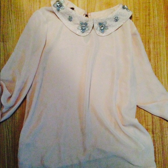 Lauren Conrad beaded collar top