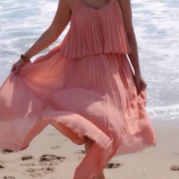 Pleated Maxi Dress