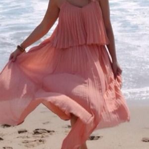 Pleated Maxi Dress