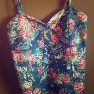 floral crop top
