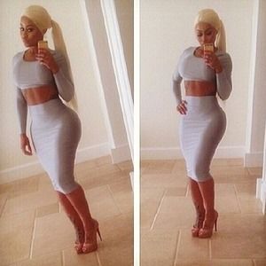 Two piece cropped set