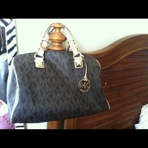 Michael Kors large monogram Grayson satchel