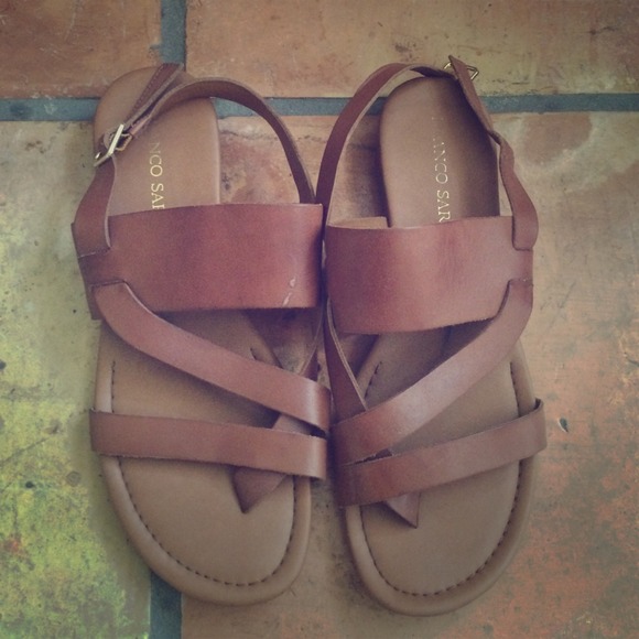 Brown leather Franco Sarto sandals