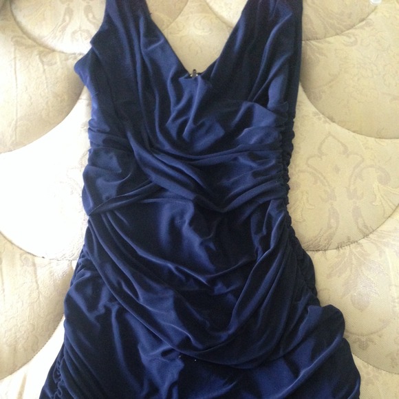 Navy formal short dress