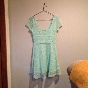 Forever 21 lace mint dress