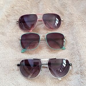 Color block sun glasses