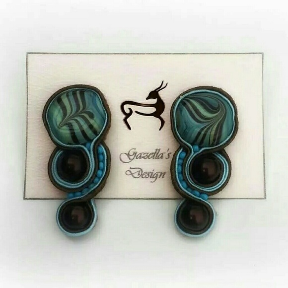 Lake Soutache Earrings!!!