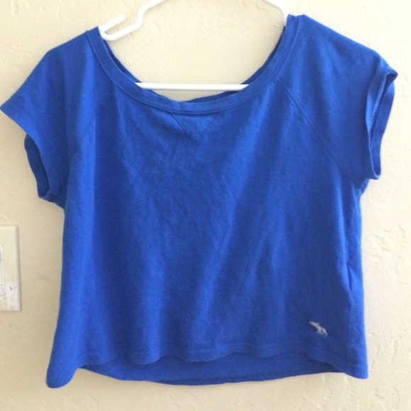 Abercrombie and Fitch kids blue crop top