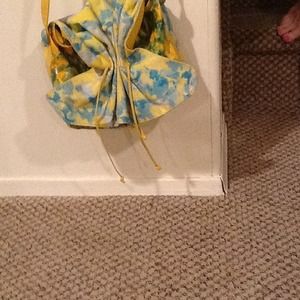 1980s Carlos Falchi multi color classic bag