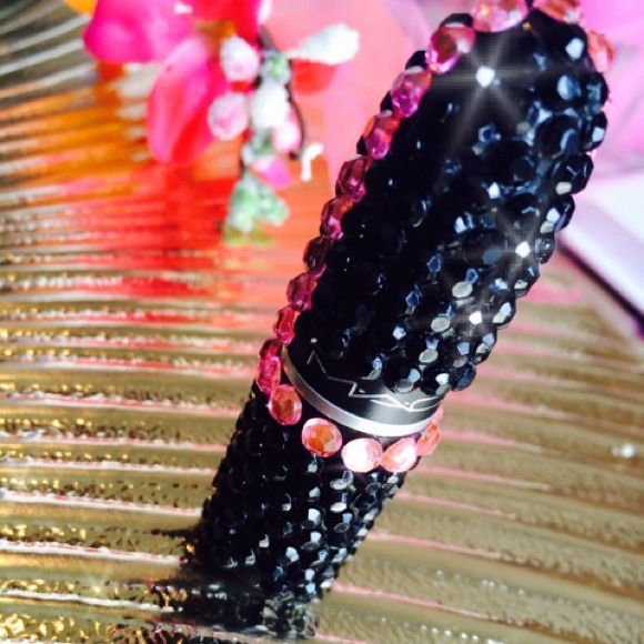 Custom made blinged out Mac lipsticks