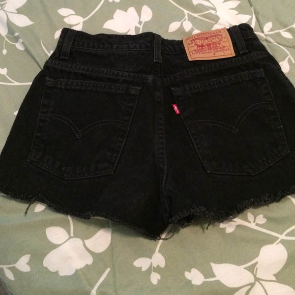 Hi rise jean shorts