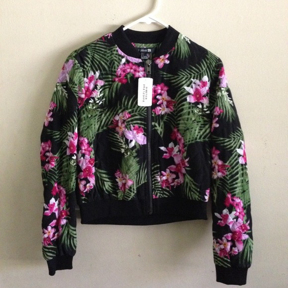 Forever 21 Jackets & Blazers - Forever 21 tropical jacket