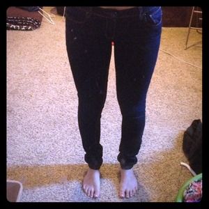 Dark stretch skinny jeans! Like new