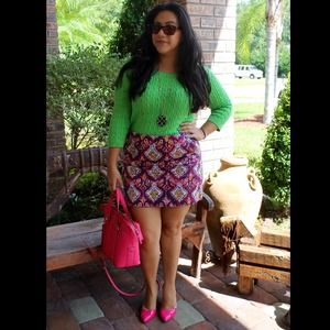 J.Crew printed mini skirt