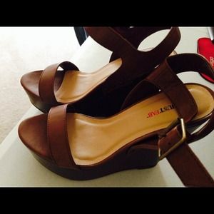 Nwot JustFab wedge sandals