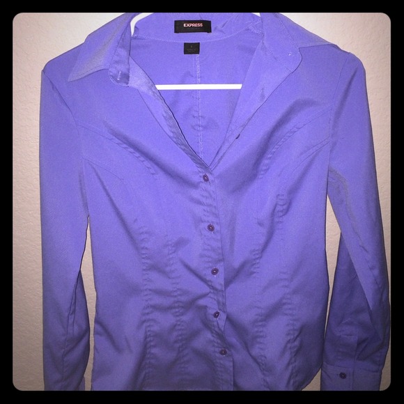 classic EXPRESS lilac button-down shirt
