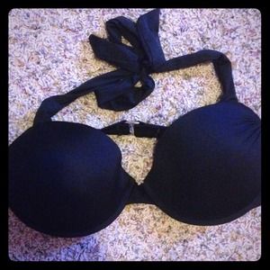 Black never worn push up swim top!