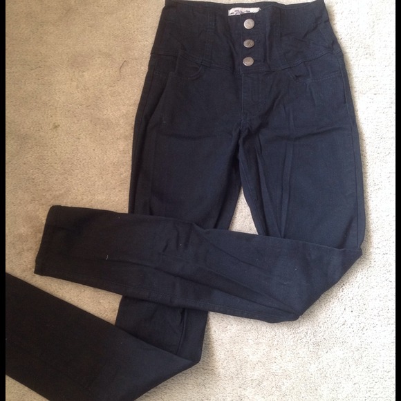 BUNDLED: Black High Waisted Jeans, S, 25 - Picture 3 of 4