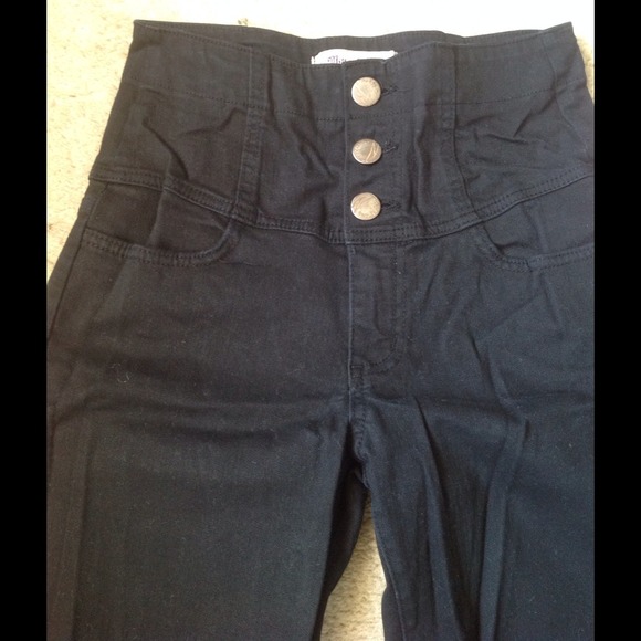 BUNDLED: Black High Waisted Jeans, S, 25 - Picture 4 of 4