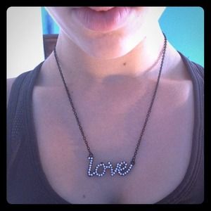 Black "Love" Necklace💘