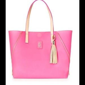 JUICY COUTURE Hot Pink Jelly Bag w/ Tassle, NEW