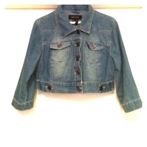 Cropped jean jacket