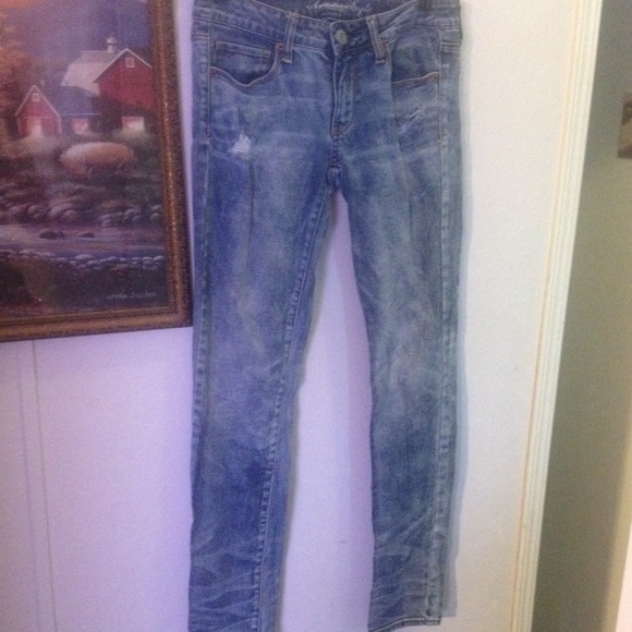 AE Acid Wash Skinny Jeans