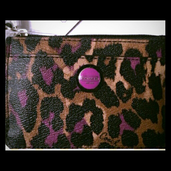 NWT Coach Id mini wristlet