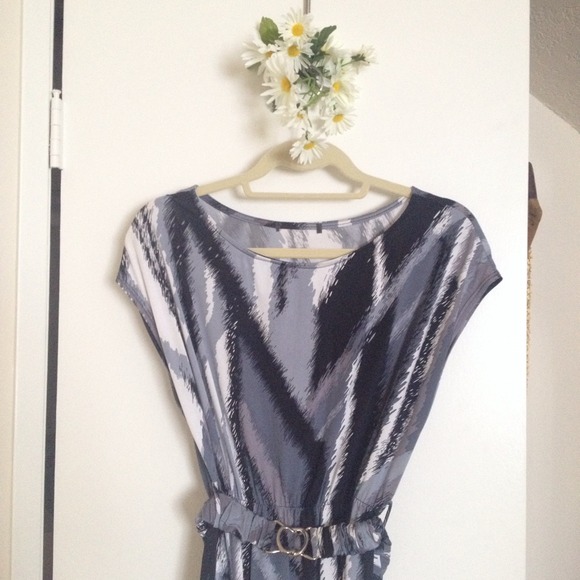 Printed Belted Dress