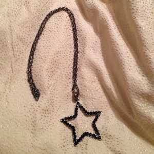 Long jeweled star necklace