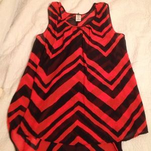 **Bundled** Open back blouse & sheer tan top