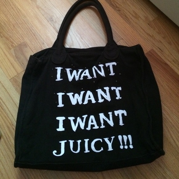 A Juicy Couture tote bag