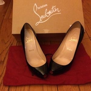 Patent Calf Peep Toe Christian Louboutin